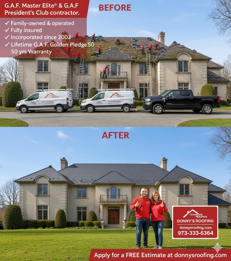 Residential exterior project photographed by Donny's Home Improvement