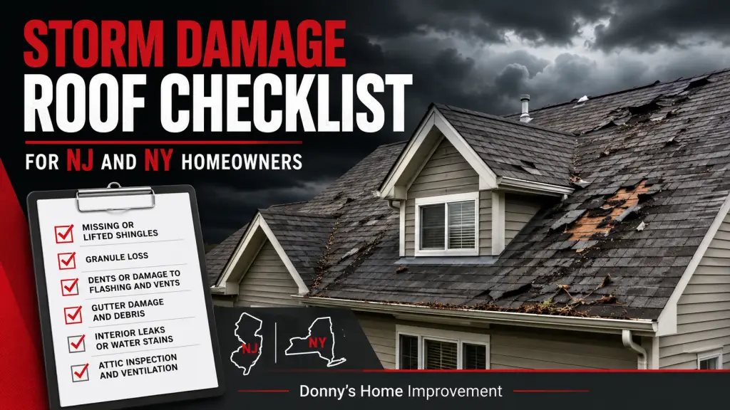 Storm damage roof inspection checklist