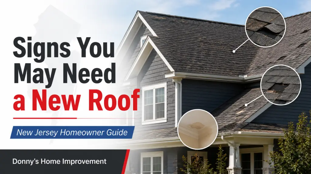 Signs you may need a new roof in New Jersey
